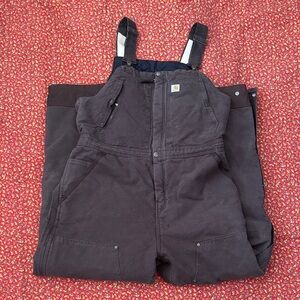 Carhartt Black Insulated Bib Overalls